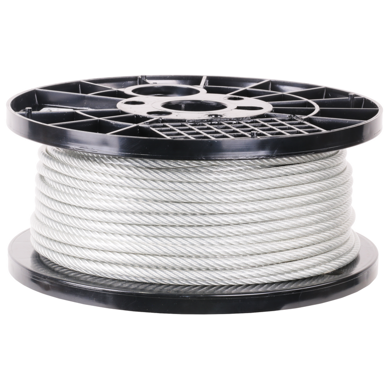 PRO Strand 7x19 Vinyl Coated Galvanized Cable Reel