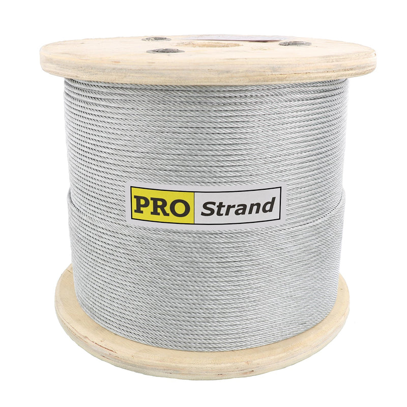 PRO Strand 7x19, Hot Dip Galvanized Cable Reel