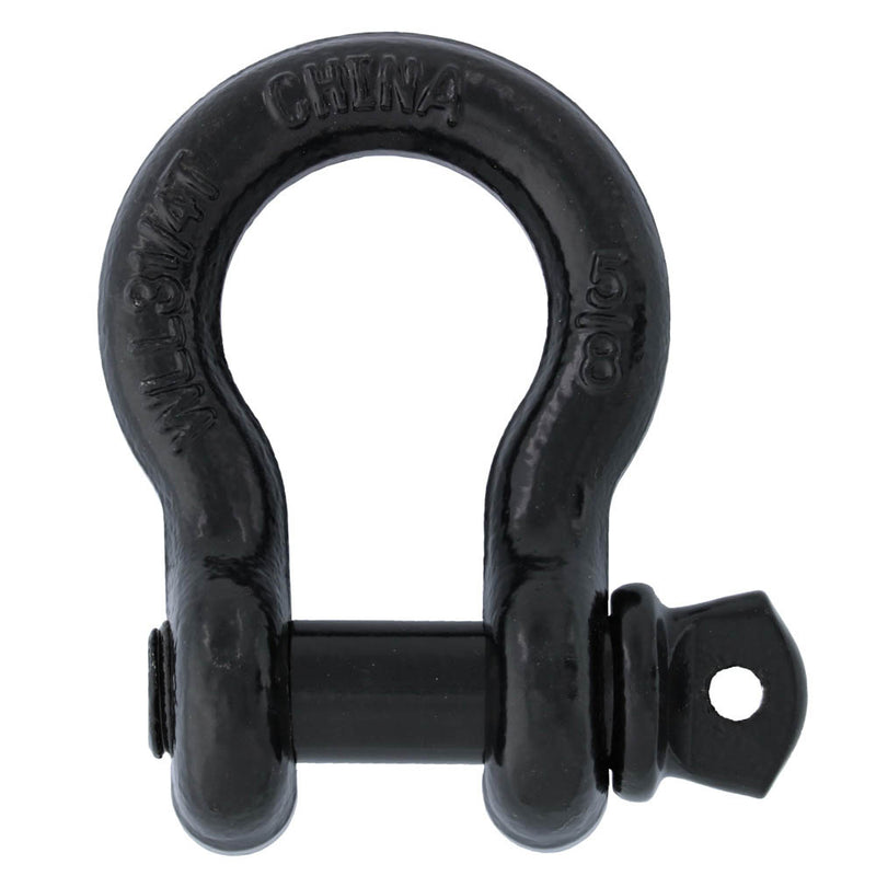 Black Powder Coated Galvanized Screw Pin Anchor Shackle