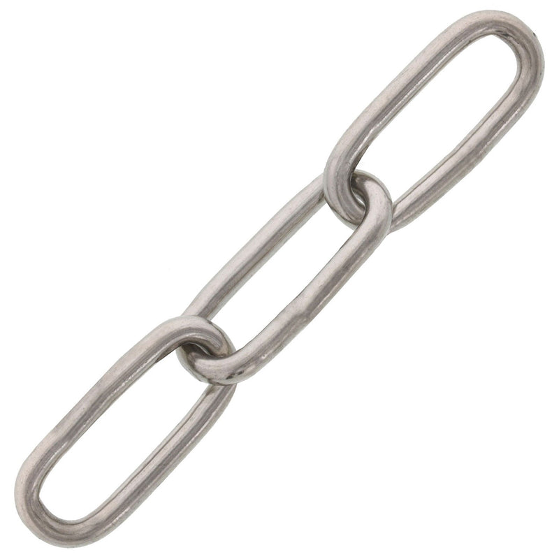 Type 316 Stainless Straight Link Chain (Sold Per Foot)