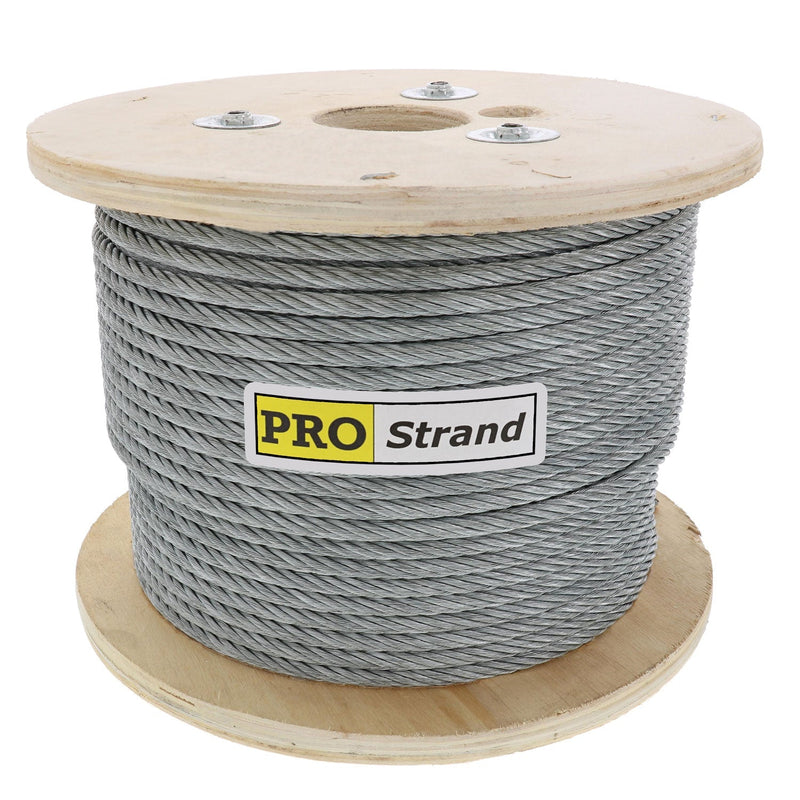 PRO Strand 7x19, Hot Dip Galvanized Cable Reel