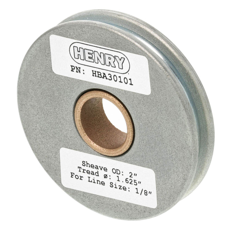 Henry Block Zinc Plated Sheaves with Bushings, Made in the USA