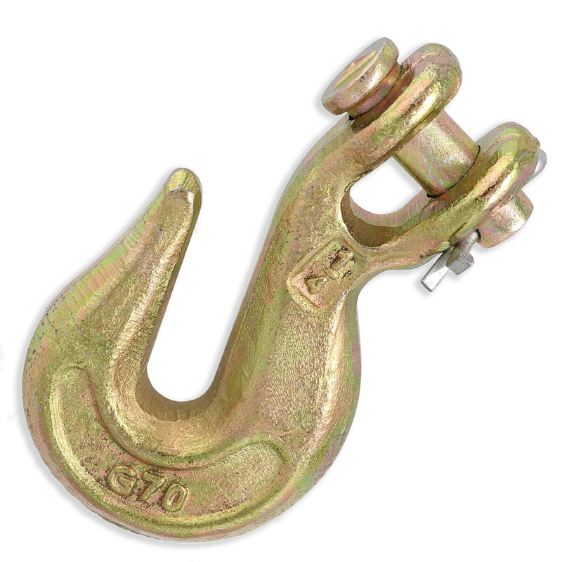 Grade 70 Clevis Grab Hook, for Transport use, Yellow Chromate