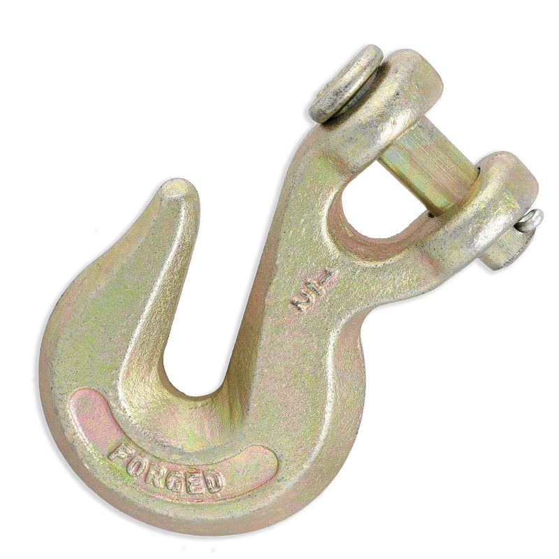 Grade 70 Clevis Grab Hook, for Transport use, Yellow Chromate