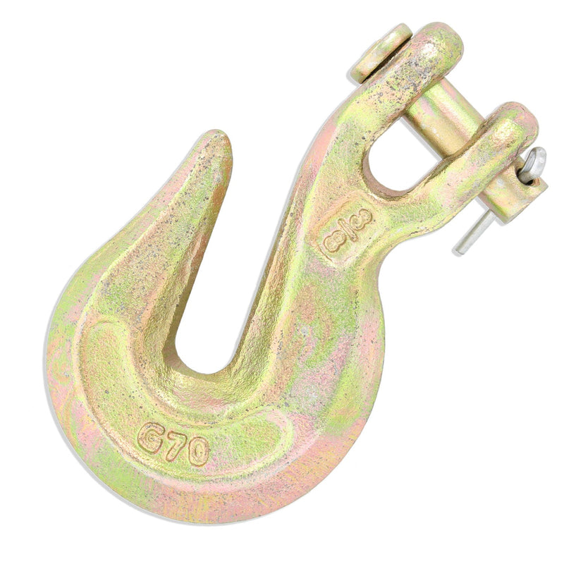 Grade 70 Clevis Grab Hook, for Transport use, Yellow Chromate