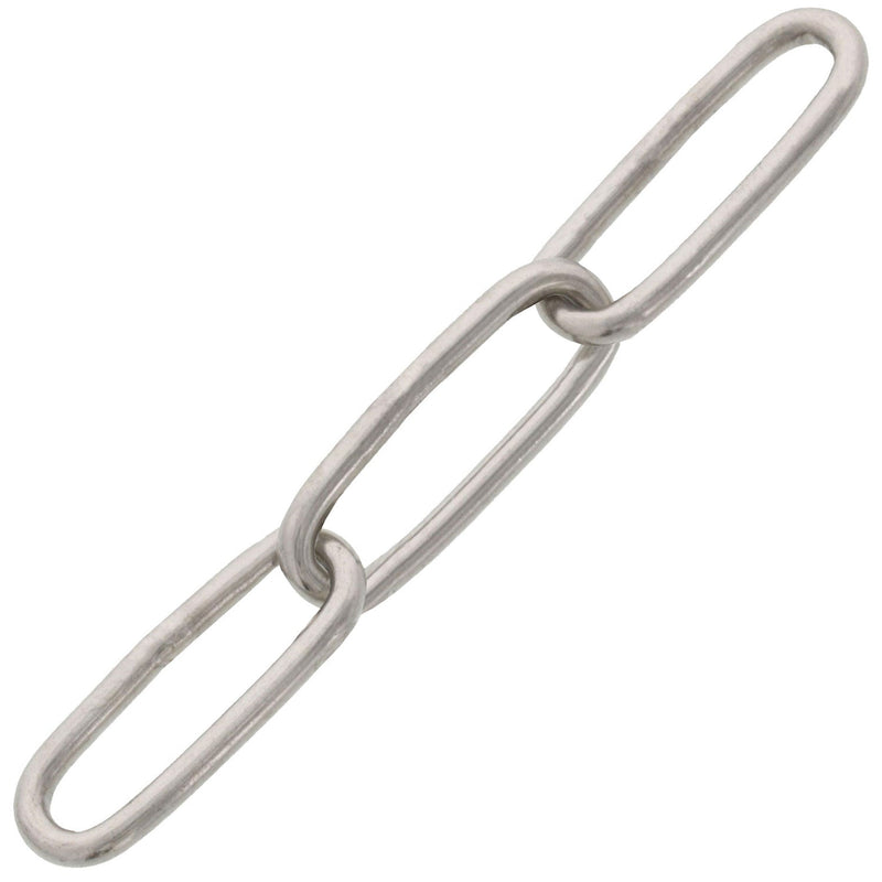 Type 316 Stainless Straight Link Chain (Sold Per Foot)